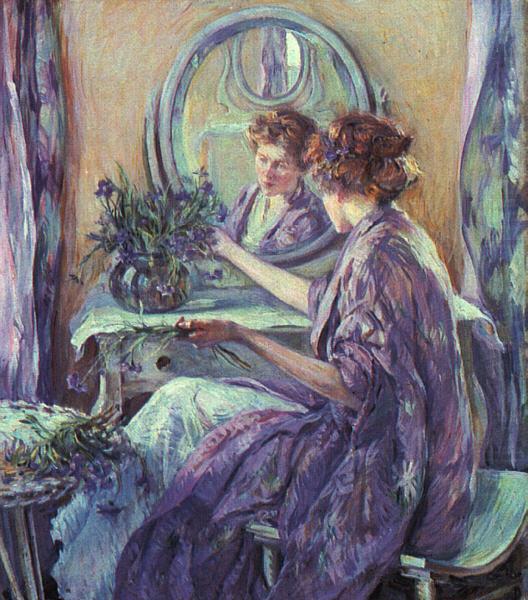 Robert Reid The Violet Kimino china oil painting image